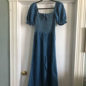 light denim jumpsuit